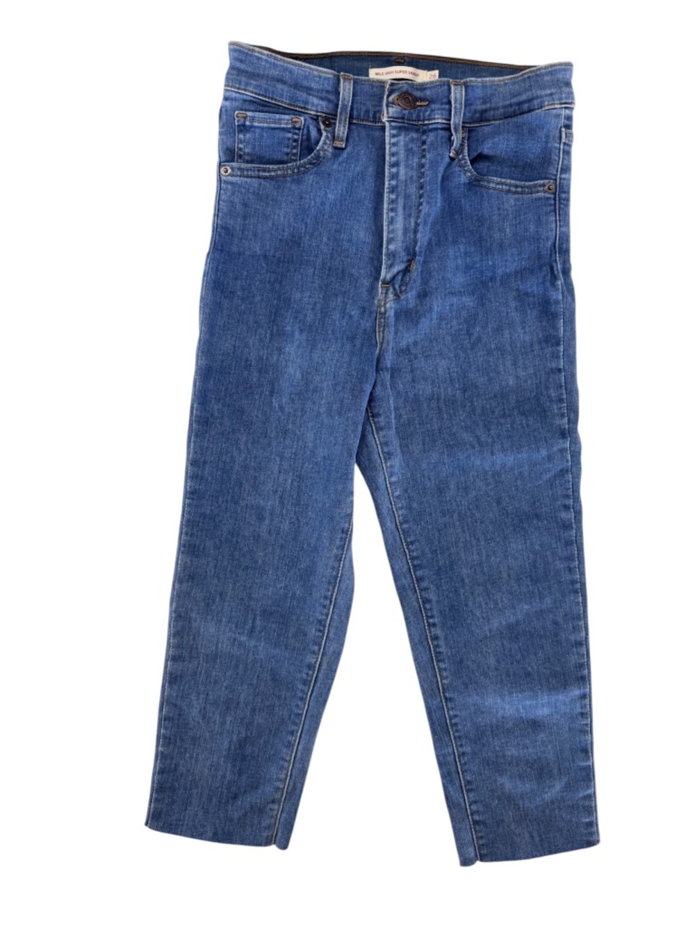 LEVI'S - MILE HIGH SUPER SKINNY - DENIM STRETCH - BLUE - 26